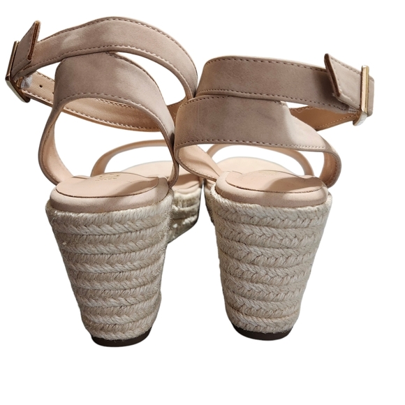 Vicky.Vicky Apricot Espadrille platform wedge sandals ankle strap size 7.5 - Picture 3 of 12